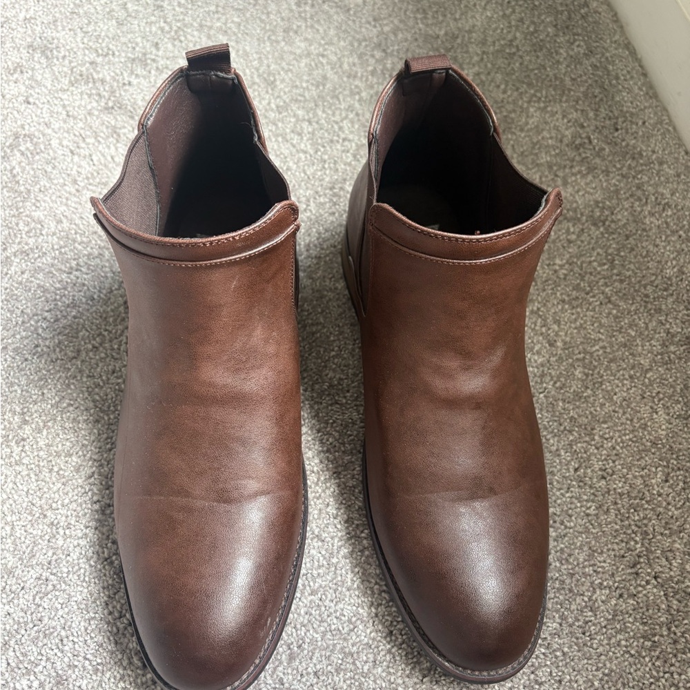 Men's Brown Leather Ankle Boots